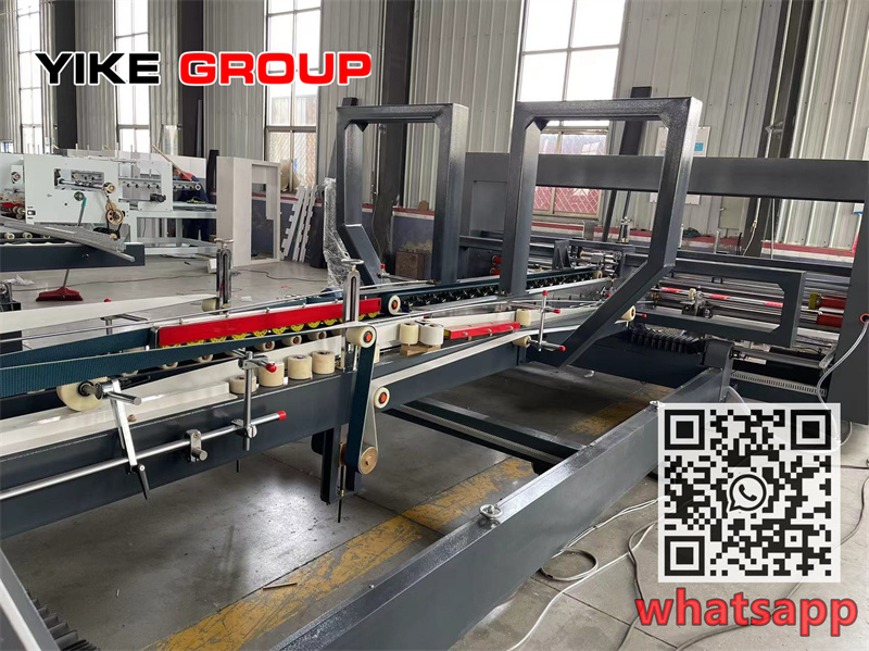 YK-1226A Auto folder gluer with PP strapper machine